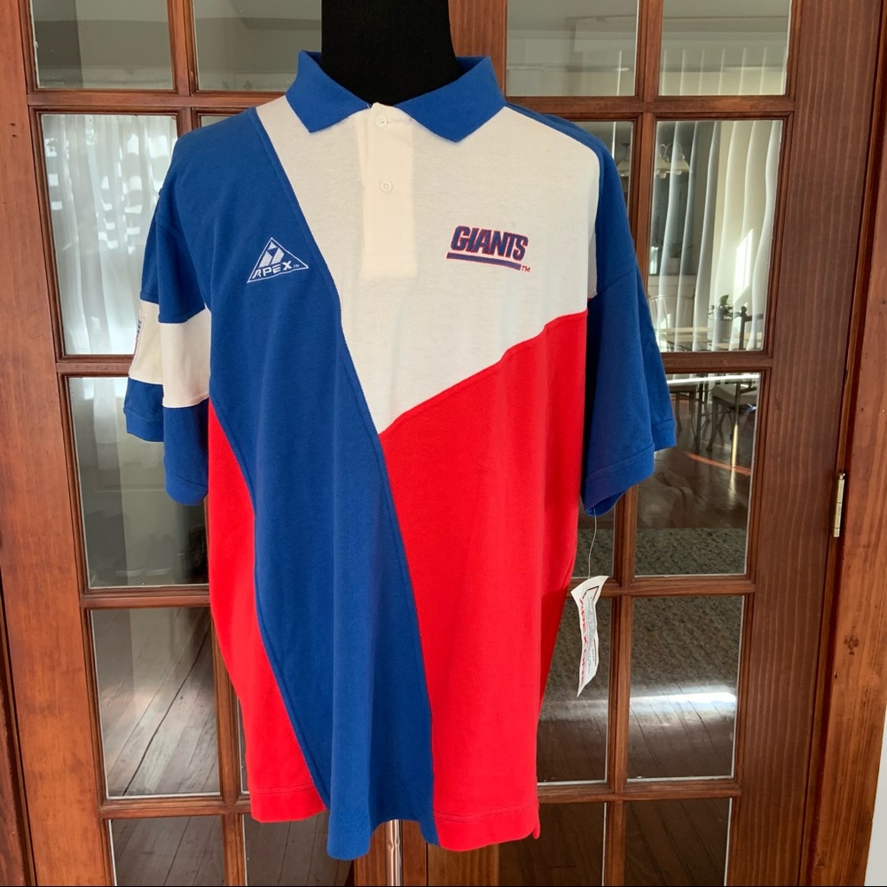 Vtg 90’s NOS NFL New York Giants Apex Polo Shirt